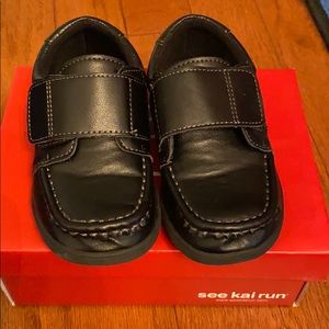 See Kai Run Black Kids Dress Shoes
